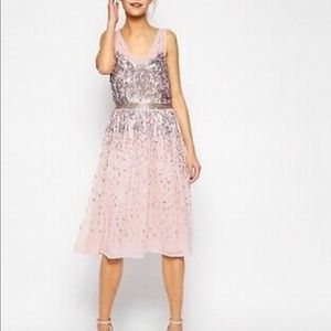 Never Worn, Shimmer Shower Strappy Dress, size 4